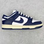 Nike Dunk Low "Midnight Navy and White"